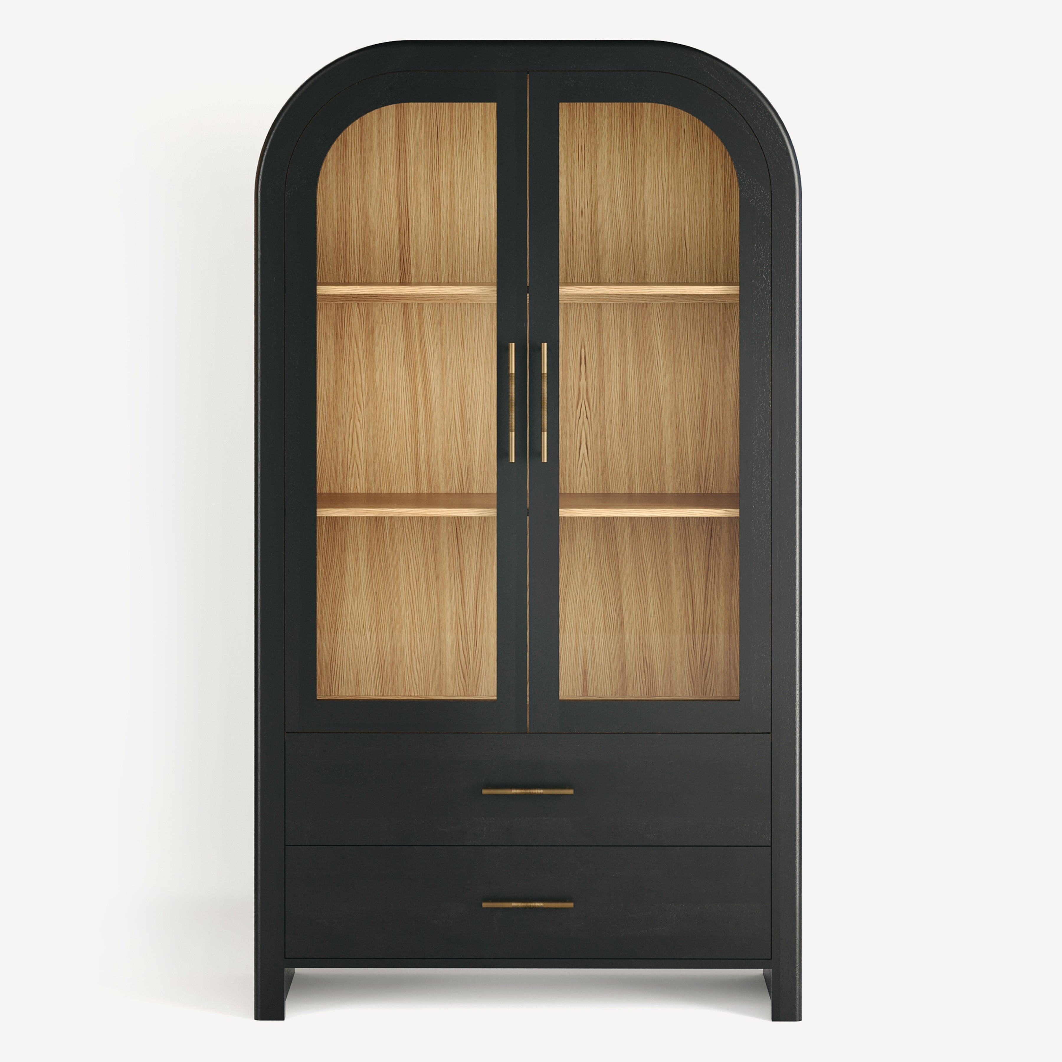 Liam Solid Wood Tall Cabinet