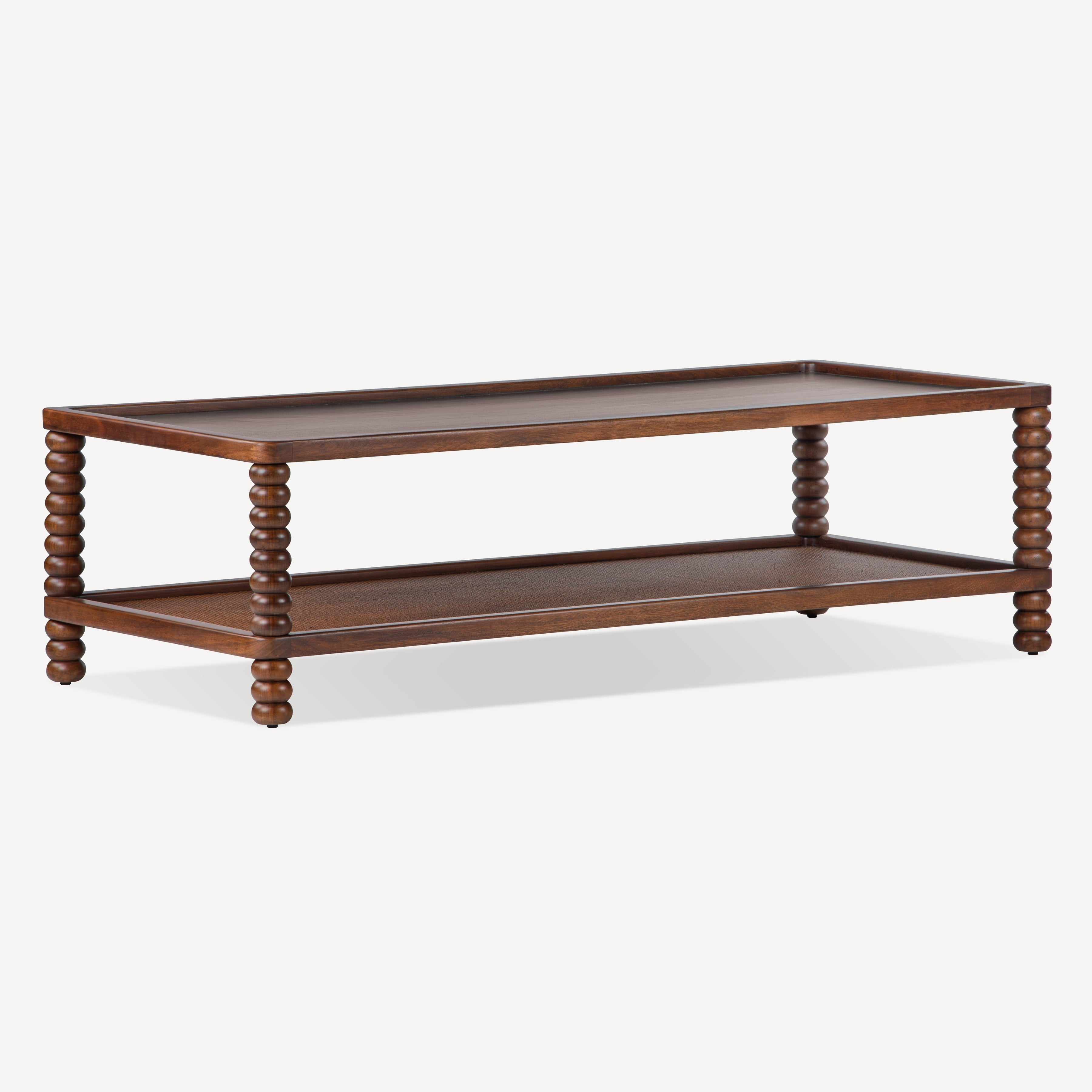 Twist Cane Solid Wood Coffee Table