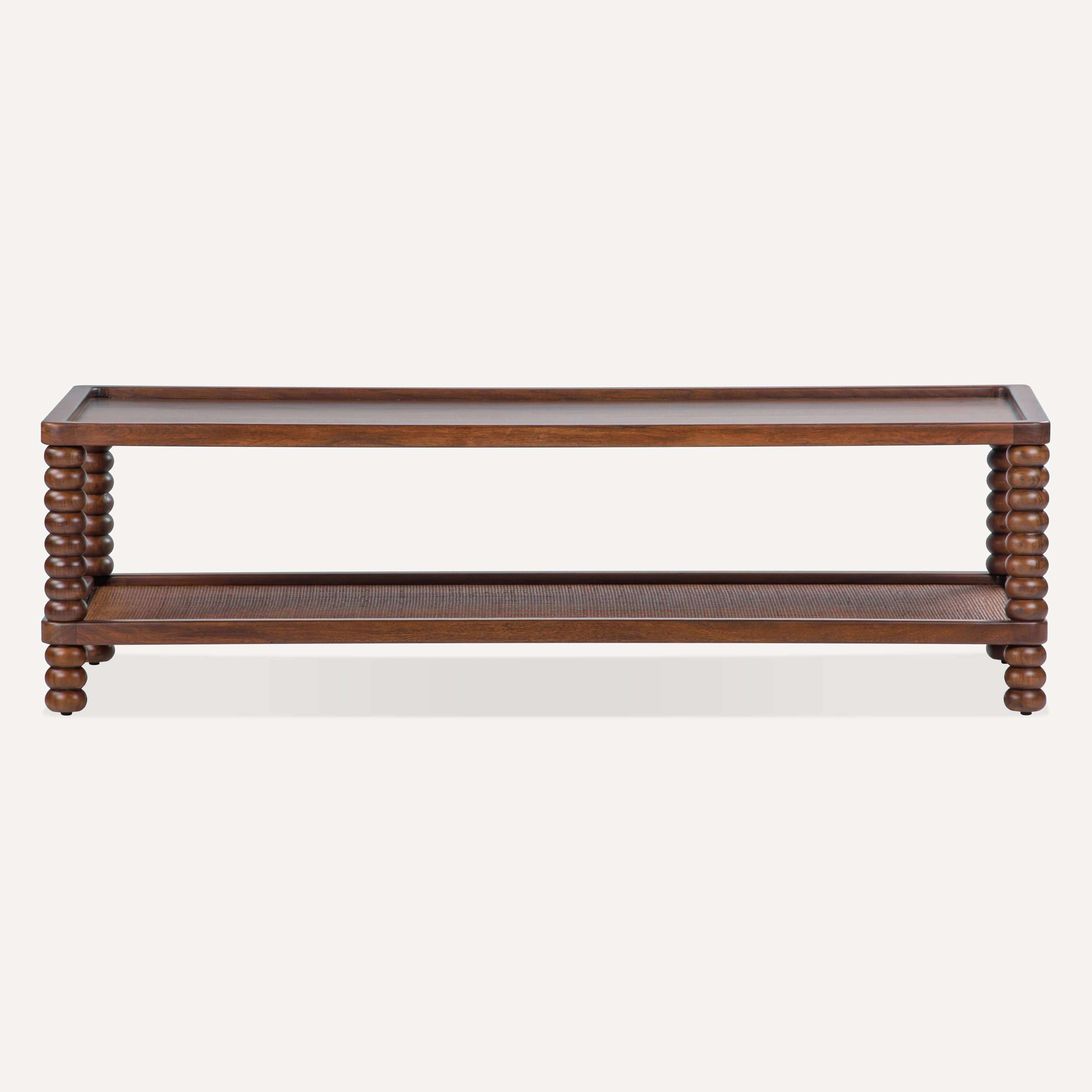 Twist Cane Solid Wood Coffee Table