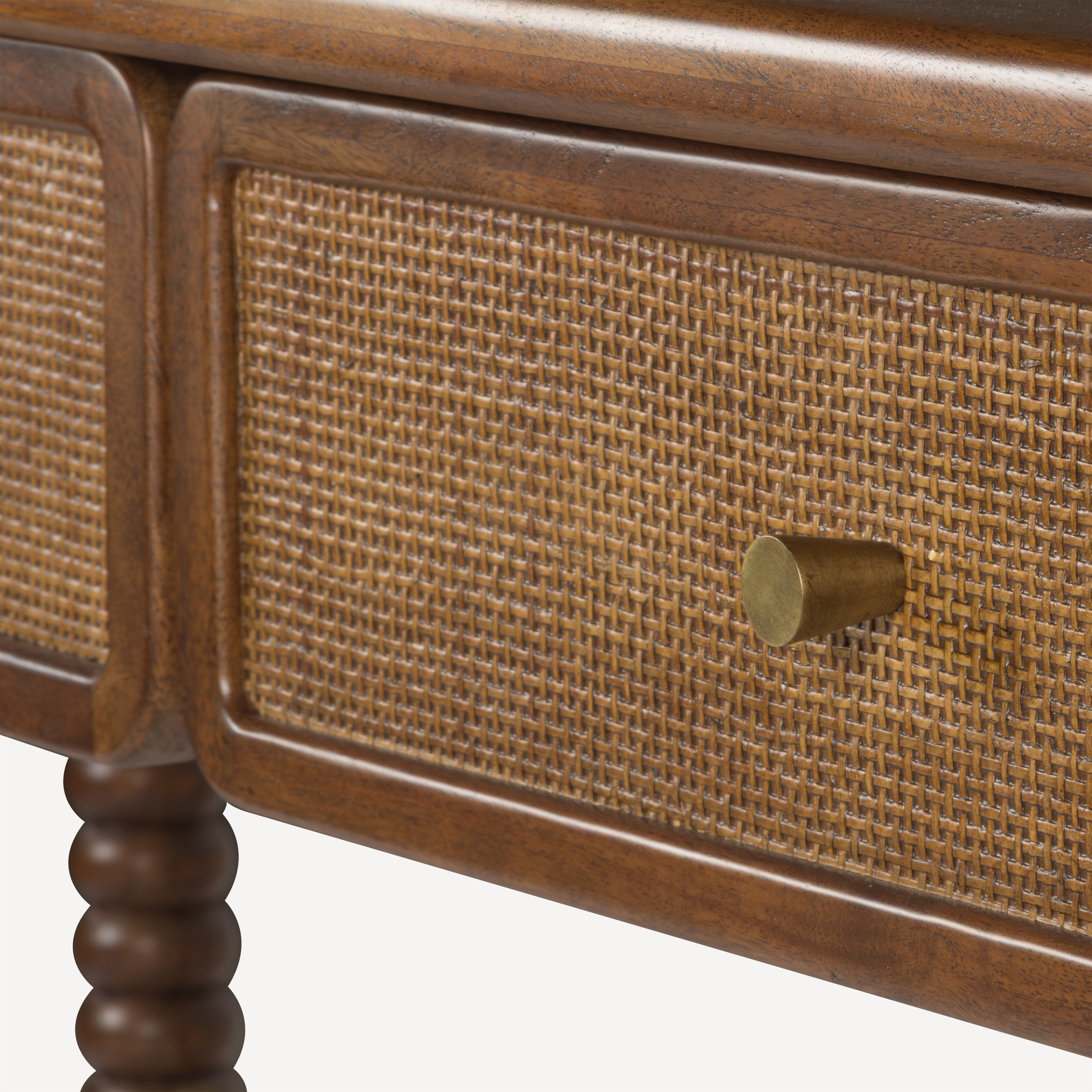 Twist Cane Solid Wood Desk