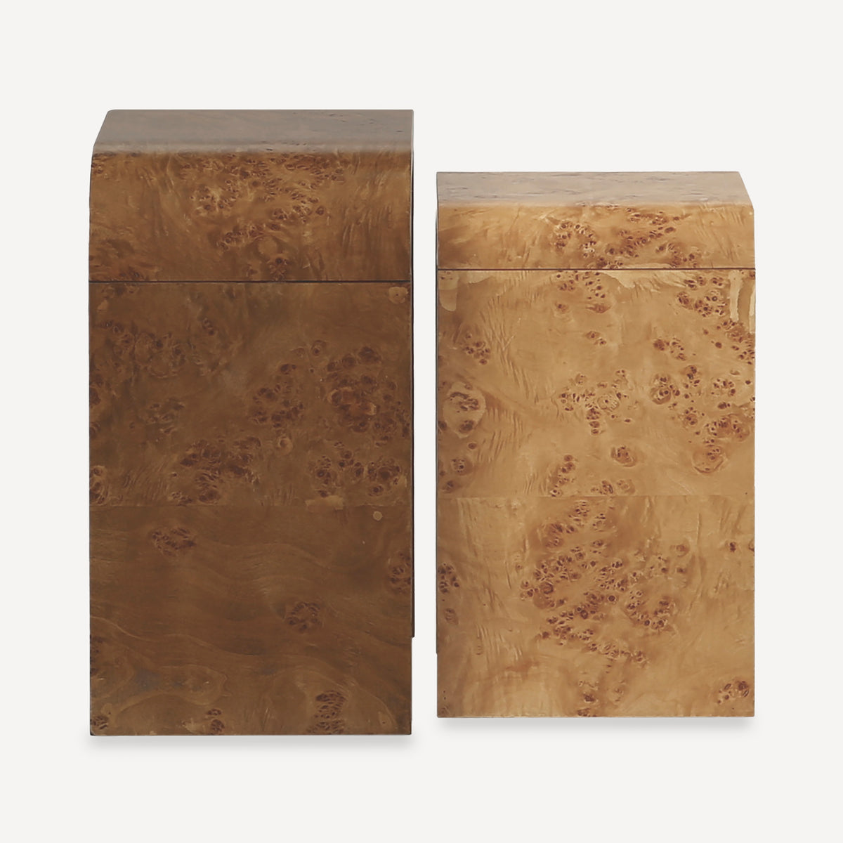 Liam Burl Nesting Side Table(set of 2)