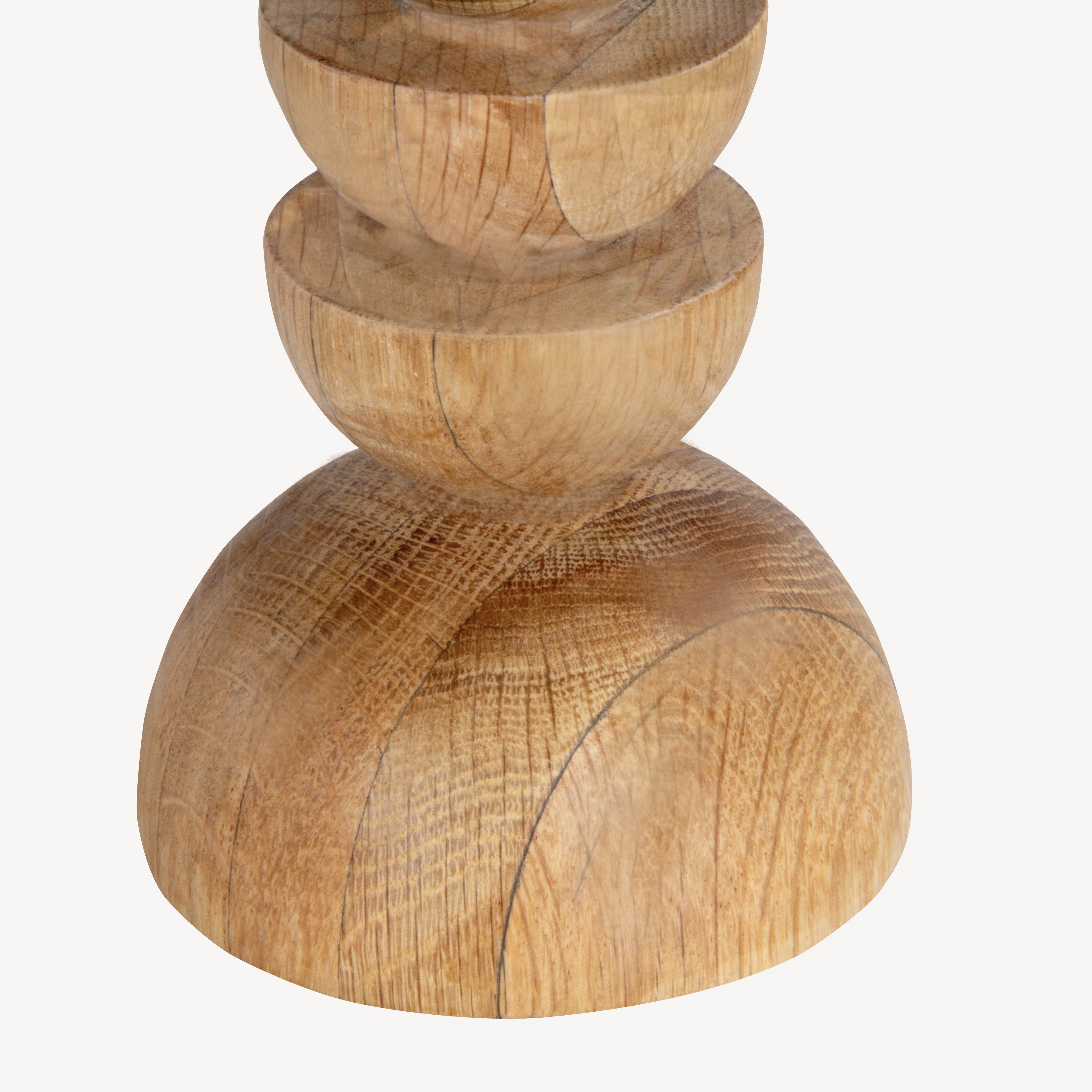 Cuppola Candle Holder Oak