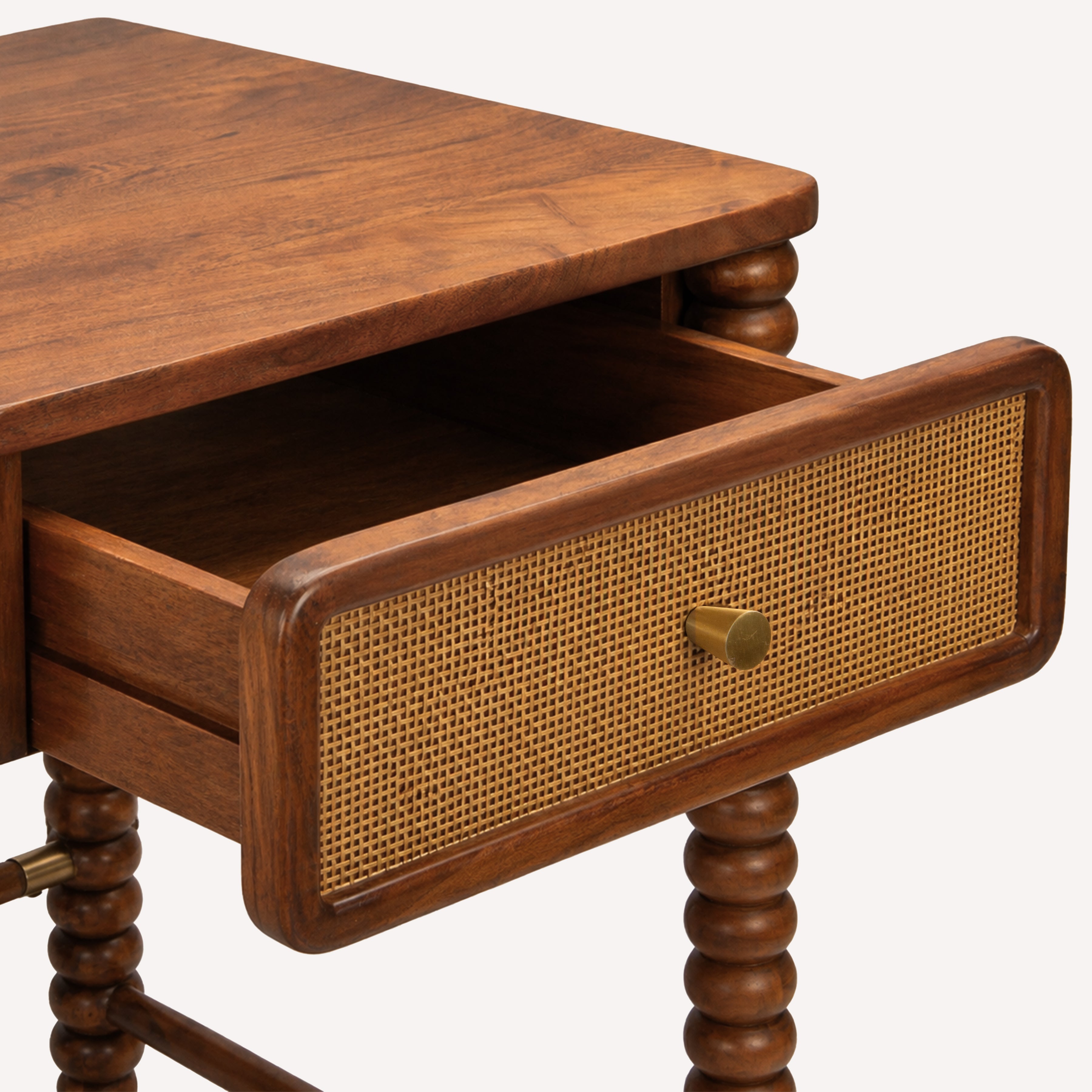 Twist Cane Solid Wood Desk