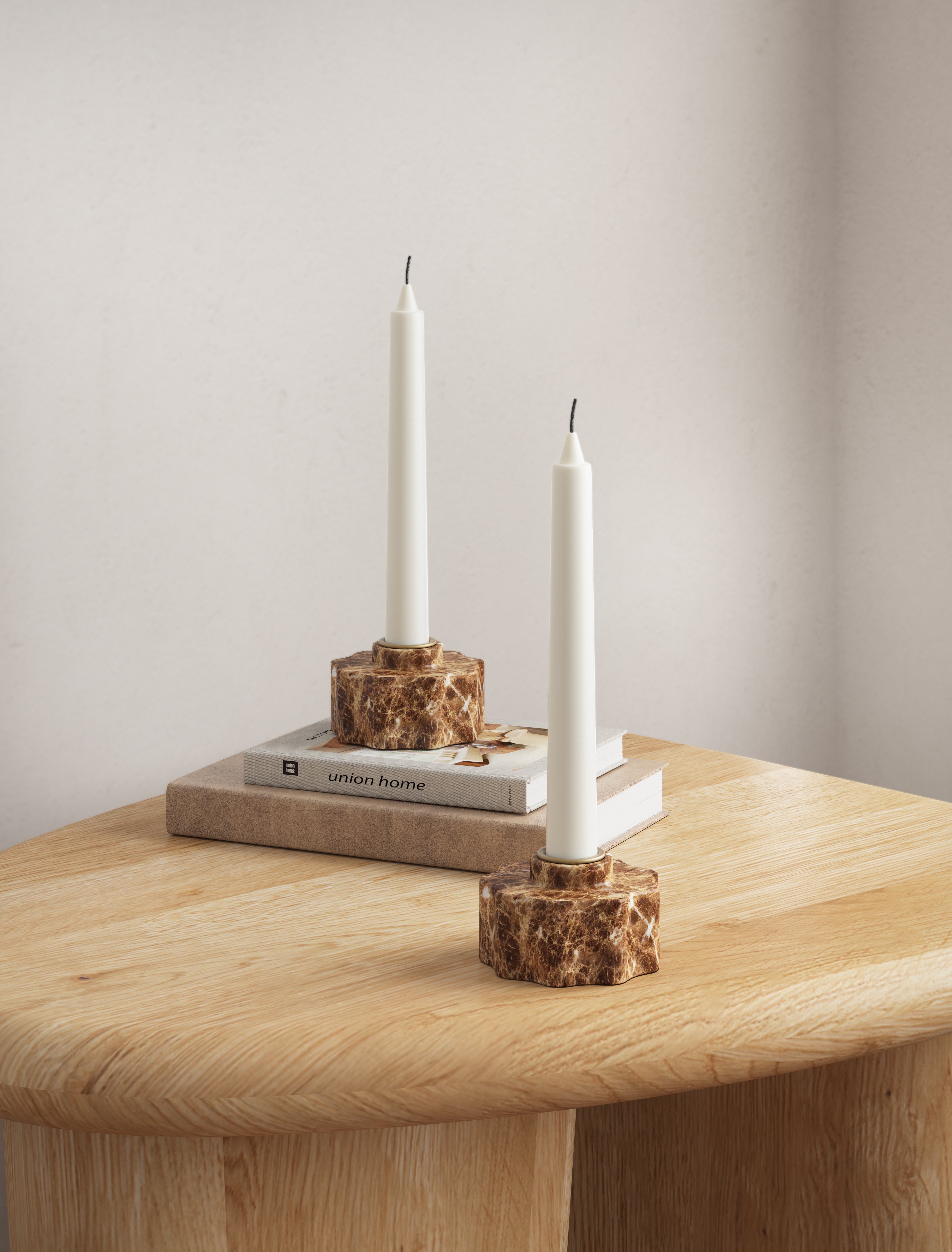 Daisy Candle Holder- Marble