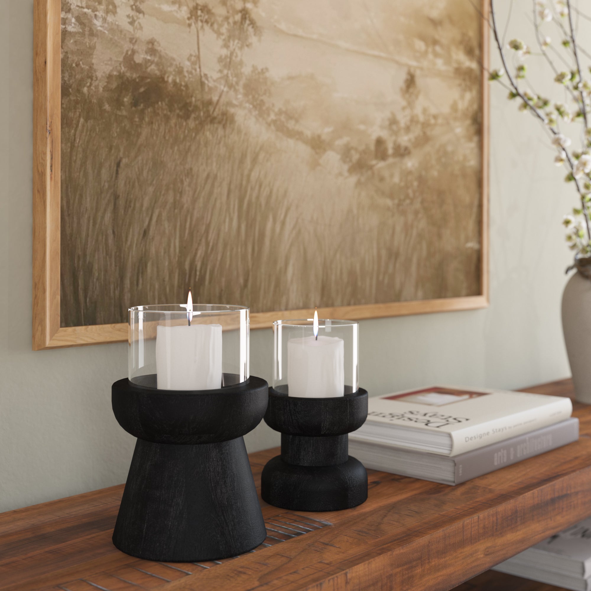 Hewn Candle Holder